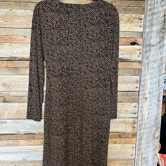 Lauren by Ralph Lauren size large v-neck faux wrap dress - Picture 2 of 4